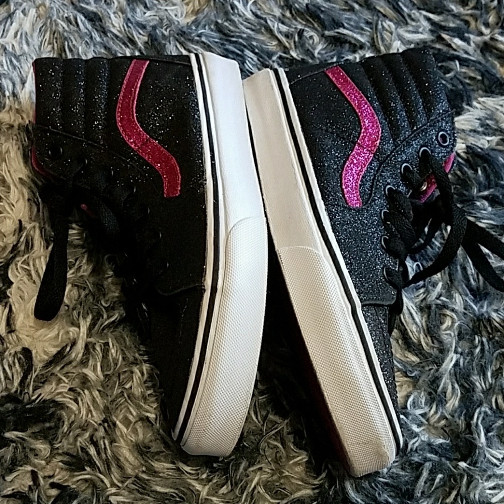 VANS Glitter Highcut Size 5 Women, Size 3.5 Kids